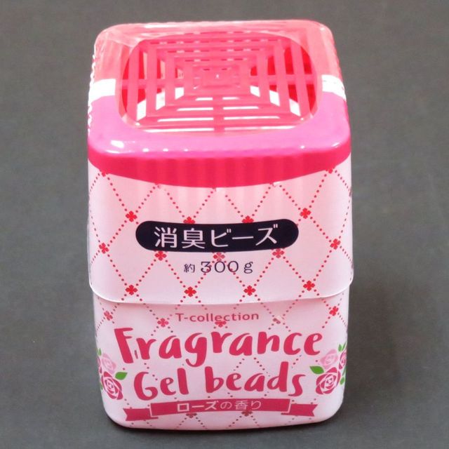 消臭 芳香剤 お部屋用 消臭ビーズ ３００ｇ ローズ 100均商品で経費削減 ぱちぱち通販